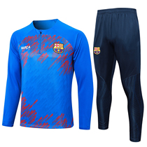 2425巴萨球衣长袖巴塞罗那足球训练服套装B790# football jersey