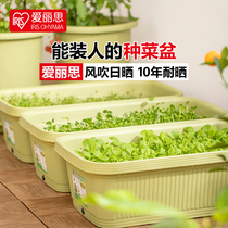 种菜盆长方形蔬菜种植盆花盆阳台种菜专用箱家庭种菜神器特大花箱