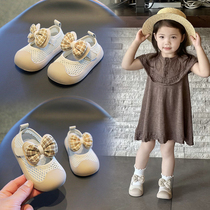 女宝宝鞋子春夏婴儿镂空网面透气学步鞋1一2-3岁婴幼儿公主鞋网鞋