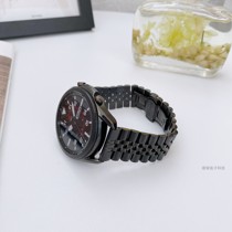新款五珠钢带适用三星Galaxy watch3/Active1/2代通用20/22mm表带