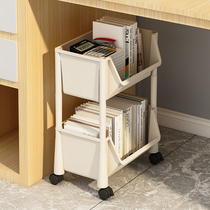 桌下书架置物架落地可移动办公室工位桌面收纳学生教室书桌小书柜