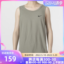 Nike耐克灰色速干背心男装夏季新款男士运动服健身无袖T恤AR6070