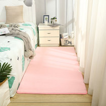 高密针织地毯超柔加密粉色房间卧室床边毯客厅飘窗地垫防滑可机洗