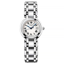 瑞士名表浪琴LONGINES手表 心月系列钢带石英女表L8.110.4.71.6