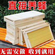 蜂箱成品全套蜂箱中蜂专用5框加厚杉木蜂桶诱蜂桶标准巢脾招蜂箱