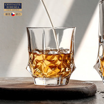 捷克BOHEMIA进口水晶玻璃威士忌杯家用高档酒杯子创意个性洋酒杯