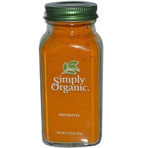 现货Simply Organic Turmeric姜黄粉烘焙咖喱着色调味料驱寒暖胃