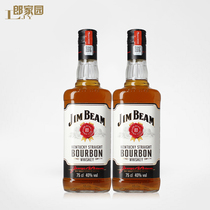 新版洋酒JimBeam whiskey美国金宾/白占边波本威士忌酒双支