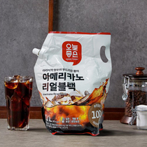 冰美式咖啡榛果咖啡液乐天玛特大包装速溶浓缩咖啡无蔗糖韩国进口
