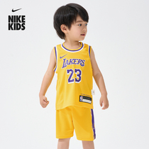 Nike耐克官方男童ICON NBA詹姆斯婴童球衣夏季宝宝美式HF7717
