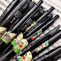 日本ZEBRA斑马联名中性笔蜡笔小新限定笔JJ15黑色水笔彩色手账笔
