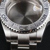 NH35机芯精钢表壳金属感适配精工4R35/36机械手表配件