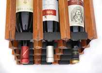 沙比利乌檀实木红酒架摆件定制家用餐厅酒窖酒柜展示架葡萄酒架子