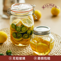玻璃蜂蜜罐kilner蜂蜜柠檬密封罐家用果酱瓶罐子收纳储物罐玻璃罐