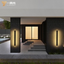 新款别墅长条壁灯条形防水两侧大门极简户外外墙花园庭院灯