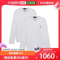 香港直邮潮奢 Versace 范思哲 男士两件套装徽标图案印花长袖T恤