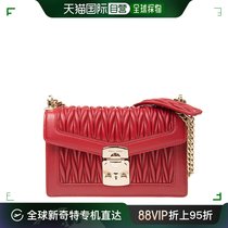 【99新未使用】香港直邮Miu Miu 缪缪 女士红色羊皮单肩包斜挎包