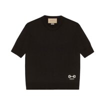 GUCCI 黑色女士T恤 731061-XKCZ3-1043
