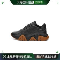 香港直邮VERSACE 男士黑色皮革休闲运动鞋 DSU7703-DVTE1G-D41