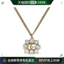 【99新未使用】香港直邮Gucci 古驰 女士 GG Marmont水晶项链