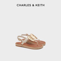 CHARLES&KEITH24夏新款CK1-70580228平底夹趾休闲罗马沙滩凉鞋女