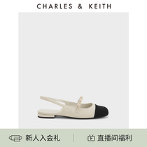 CHARLES＆KEITH23夏季新款CK1-70900382女士珠链绊带小香风凉鞋