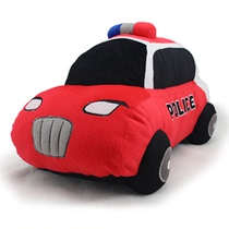 警车模型毛绒玩具公仔玩偶小汽车形状抱枕儿童布娃娃男孩男童礼物