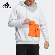 正品Adidas/阿迪达斯连帽卫衣男款冬款运动长袖保暖套头衫 HN2405