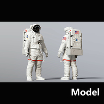 Model NASA EMU SAFER宇航员太空服模型贴图素材