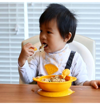 加拿大marcus儿童吸盘碗叉勺套装宝宝训练吃饭餐具硅胶防摔婴幼儿