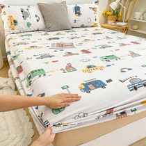 纯棉床笠单件全棉儿童床罩三件套席梦思保护套床垫保护罩床单罩套