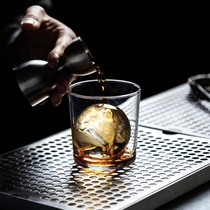 酒吧器皿进口薄底水杯 威士忌杯 玻璃鸡尾酒杯 北欧咖啡杯 Rocks