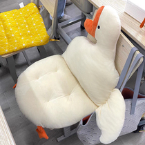 可爱大鹅坐垫椅子靠垫一体电脑椅垫屁股屁垫靠背懒人ins学生宿舍