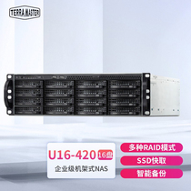 铁威马（TERRA MASTER）U16-420 16盘位企业级NAS网络存储服务器四核