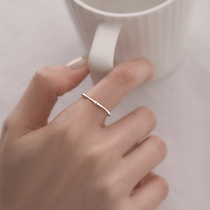 【巷南】925纯银戒指女ins小众设计简约冷淡风时尚个性食指戒指环