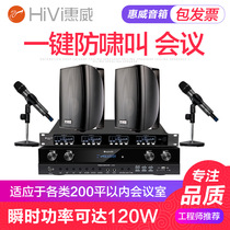 Hivi/惠威 中小型会议室音响套装 会议音箱系统设备全套无线话筒