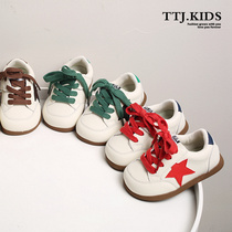 女童板鞋软底时尚星星休闲儿童鞋春秋2-5岁7宝宝小白鞋男童运动鞋