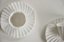 陶瓷叶子茶杯垫家用杯托景白瓷底座 创意茶托防烫隔热垫 茶具配件