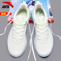 安踏男鞋轻便跑步鞋夏季2024新款网面透气减震软底休闲白色运动鞋