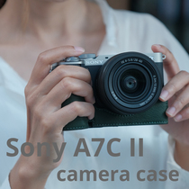 JX原创索尼A7C/A7C2保护套a6000相机包6400皮套A7CR ZVE1真皮底座