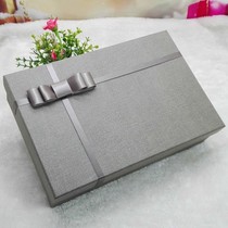 高档超大号A4油画相册礼品盒长方形婚纱西装丝巾礼物包装盒子定制