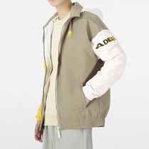 Adidas阿迪达斯NEO外套男风衣春季运动服连帽梭织训练夹克HD4640
