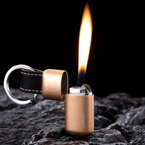 掌中宝砂轮充气明火打火机创意个性便携迷你钥匙扣打火机抖音货源