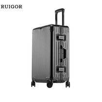 瑞戈瑞士RUIGOR瑞戈全铝镁合金拉杆箱男行李箱商务登机箱20英寸旅