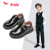 红蜻蜓春季新款男童鞋黑色皮鞋学生休闲鞋经典儿童演出鞋软底单鞋