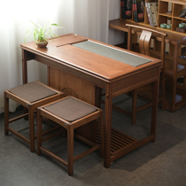 祥福声名鹊起新中式茶桌椅组合办公室茶台现代简约套装家用喝茶桌