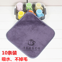 广告礼品小毛巾幼儿园擦手巾清洁吸水不掉毛小方巾厨房可挂式毛巾