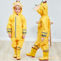 幼儿园安吉游戏游戏服雨衣套装背带雨裤连体全身防水雨衣男女儿童
