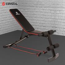 CRYSTAL家用健身椅哑铃凳卧推专用多功能全折叠仰卧起坐家用器材