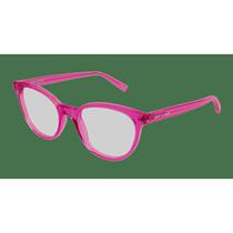 Saint Laurent女士专柜眼镜架24热销海外购全框亮粉色YSL高级镜框